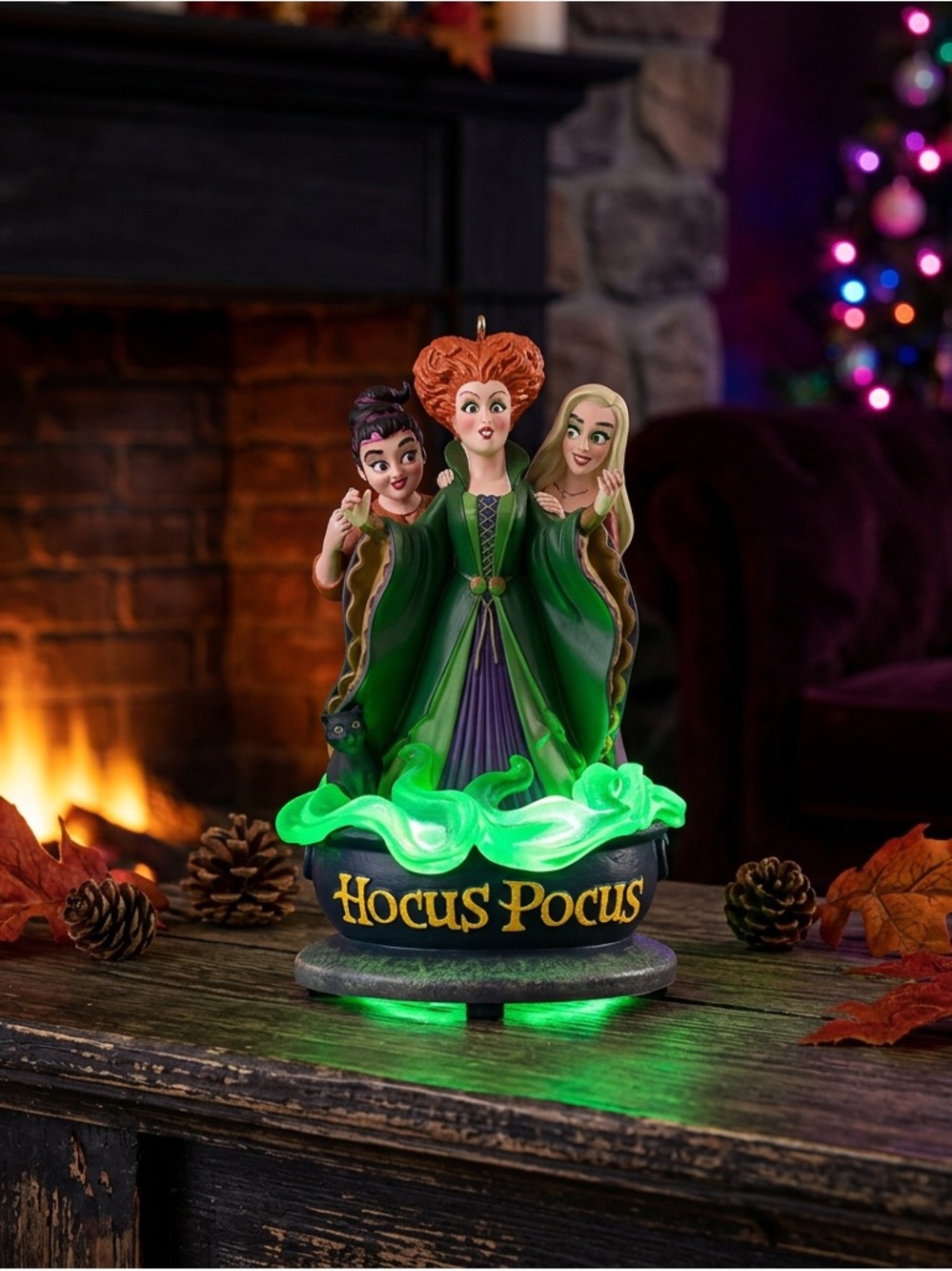 Disney Parks Ornament Hocus Pocus Living Magic Sketchbook Light Up & Sound